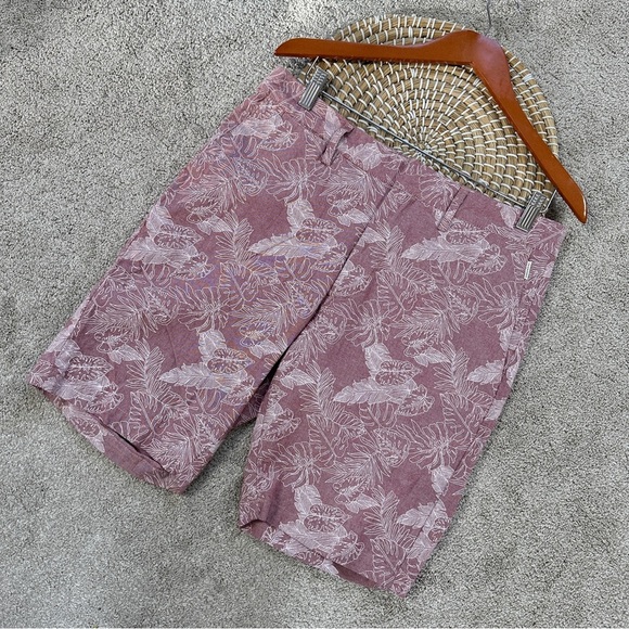 7 Diamonds Performance Men’s Velocity Short 10” Golf Preppy in Dusty Rose 32 - Picture 1 of 15
